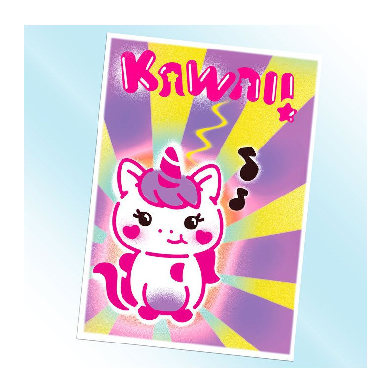 Canal Toys - Airbrush Art - Poster Creation Kit with electronic spray,