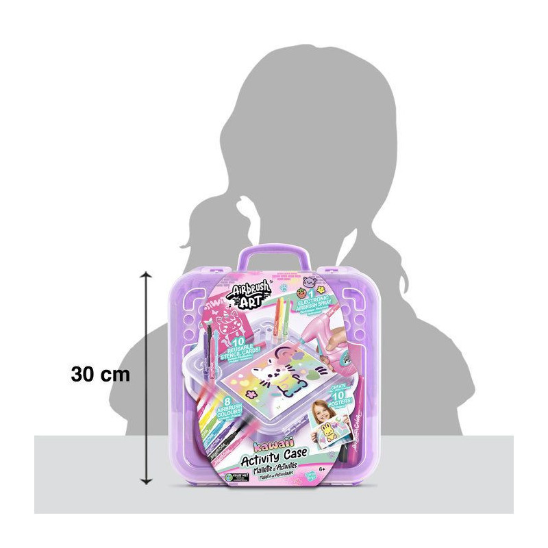 Canal Toys - Airbrush Art - Activity case with electronic spray, stenc