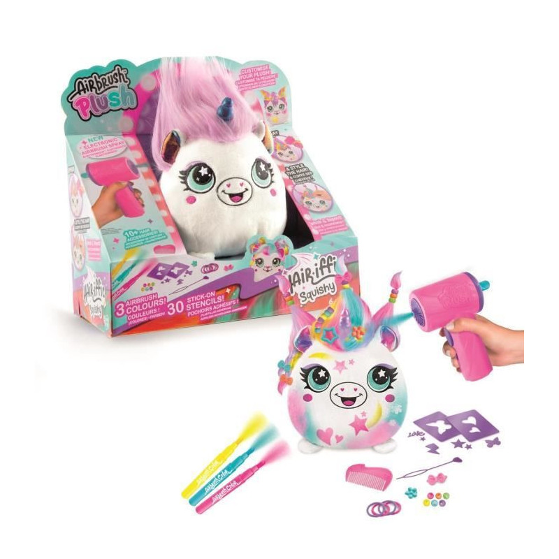 Canal Toys - Airbrush Plush - Squishy Hair'iffic plush to style and de