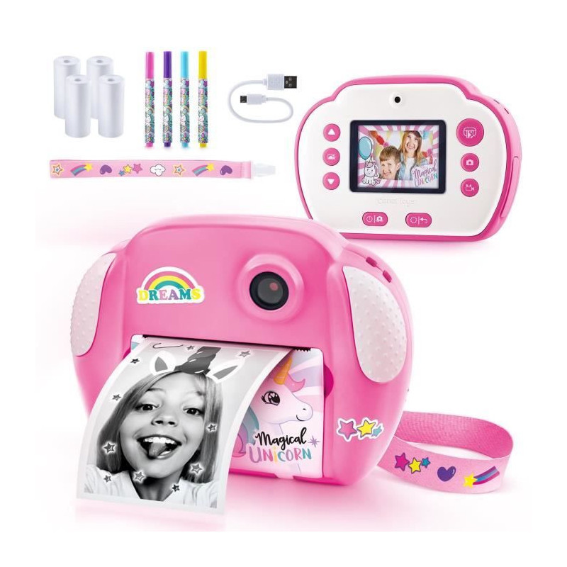 PHOTO CREATOR - Junior instant print camera - Unicorn theme - CLK 013