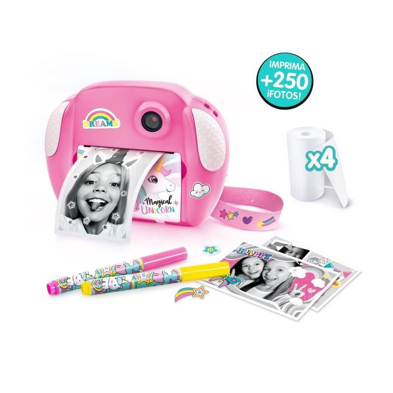 PHOTO CREATOR - Junior instant print camera - Unicorn theme - CLK 013