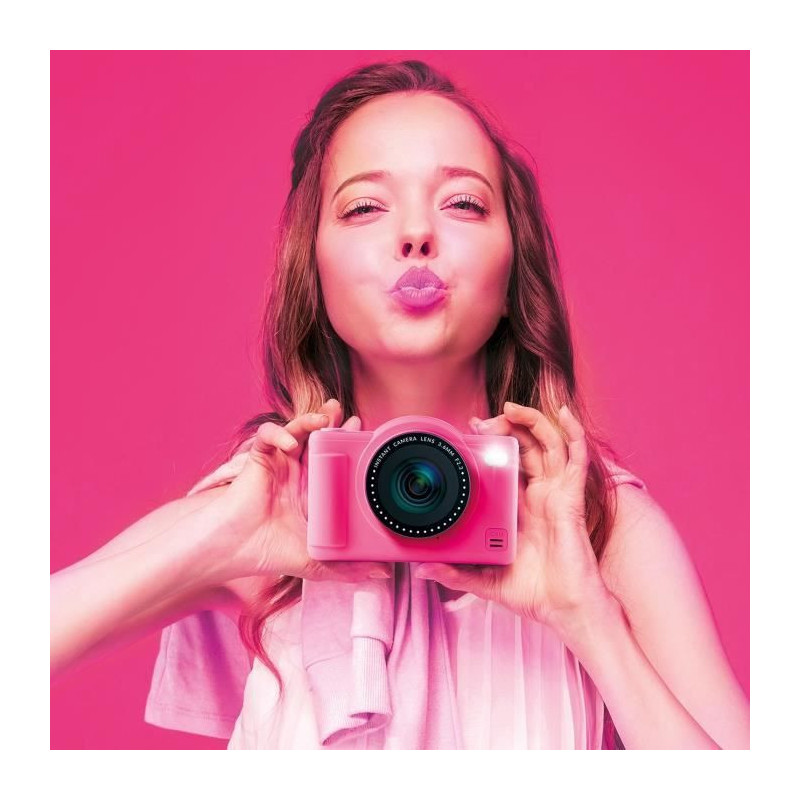 Canal Toys - Photo Creator - Pop Digital Camera Pink Color - With 32GB