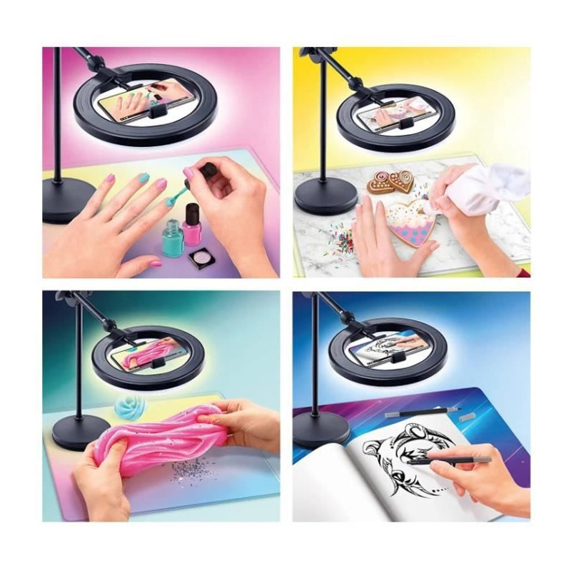 Canal Toys - 2-in-1 Video Studio with multicolored LED light ring, dou