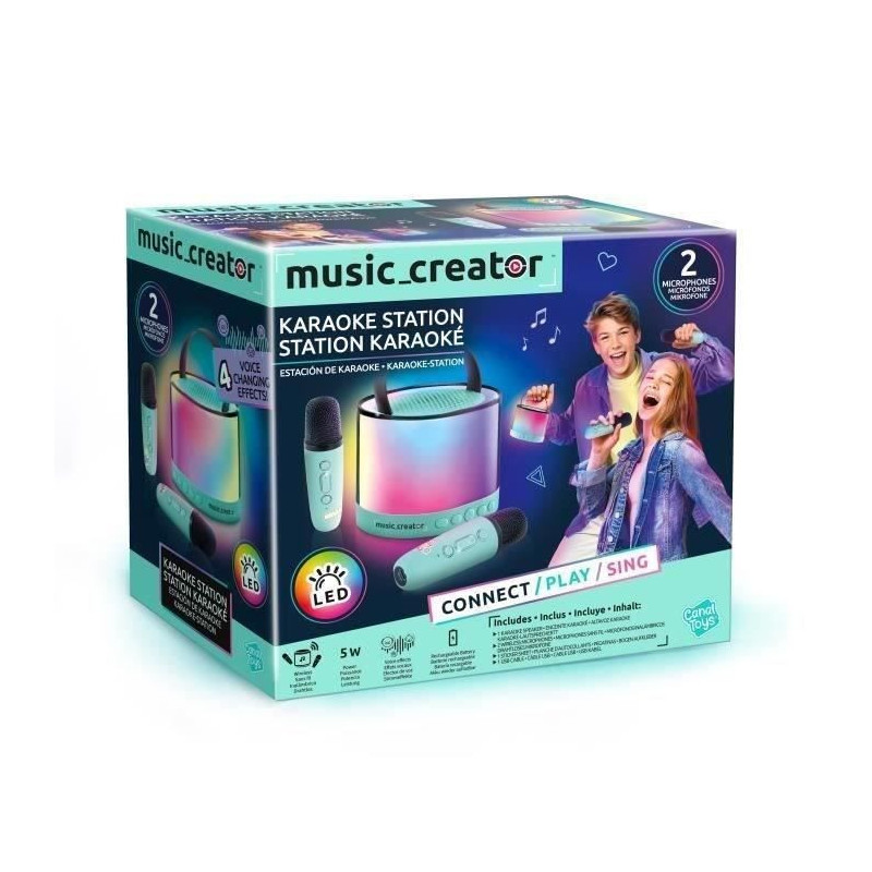 Canal Toys - Music Creator - Mini Karaoke Station - Luminous speaker w