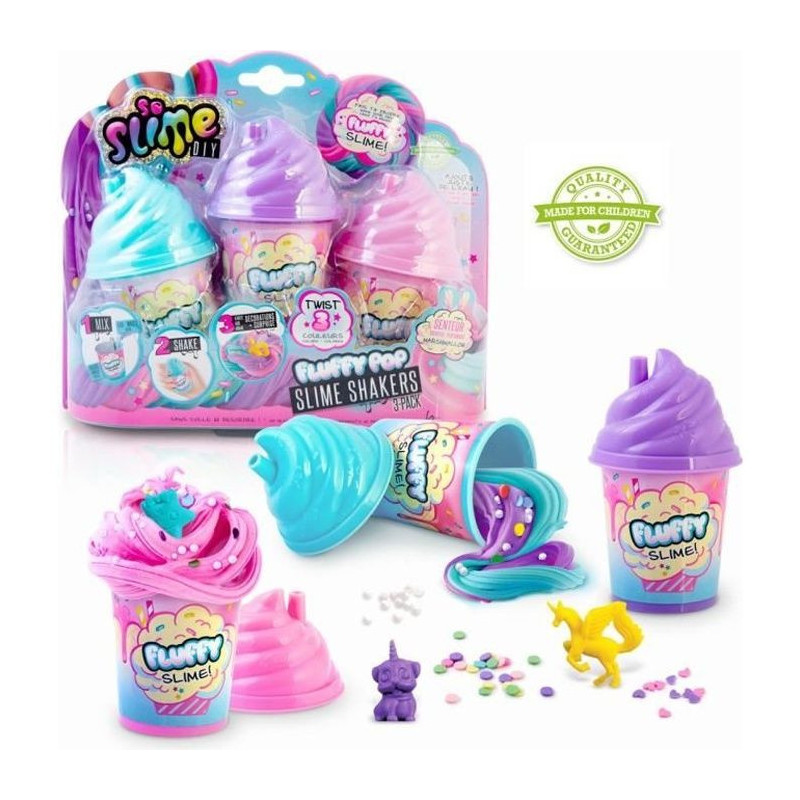 SO SLIME DIY DIY fluffy slime kit - SSC 101 - Set of 3