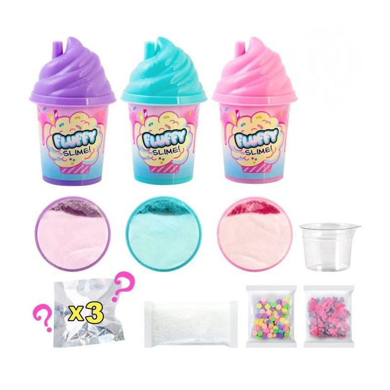 SO SLIME DIY DIY fluffy slime kit - SSC 101 - Set of 3