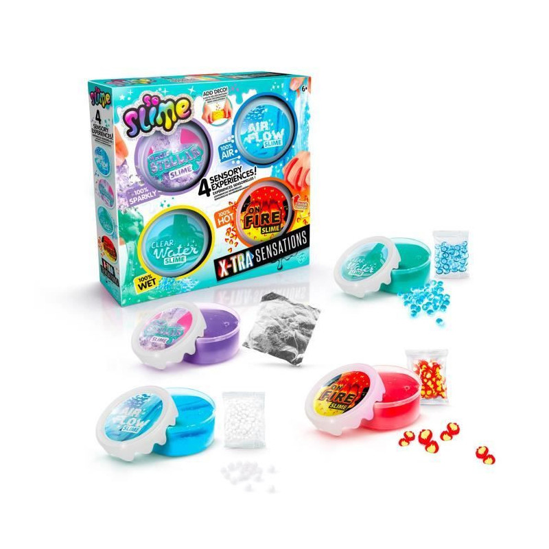 Canal Toys - SO SLIME DIY - Xtra Sensation Multipack - With 4 sensatio