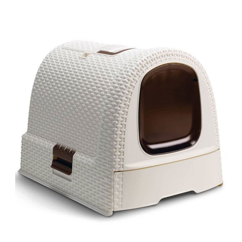 CURVER Maison de toilette - Ivory white - For cats