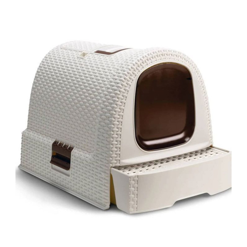CURVER Maison de toilette - Ivory white - For cats