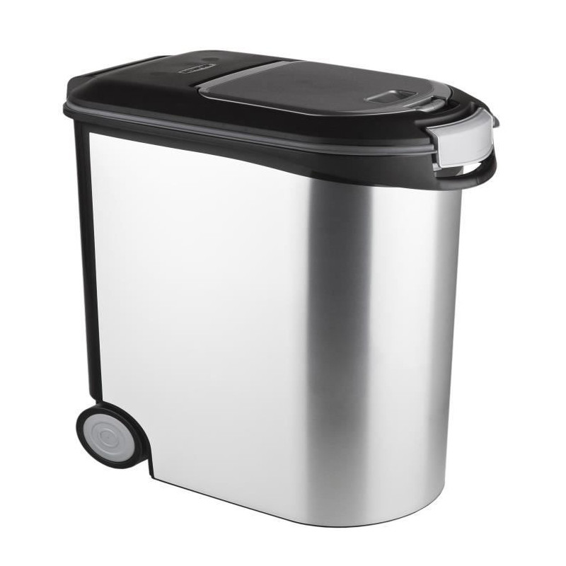 CURVER Croquettes container 12kg - Metal look - White