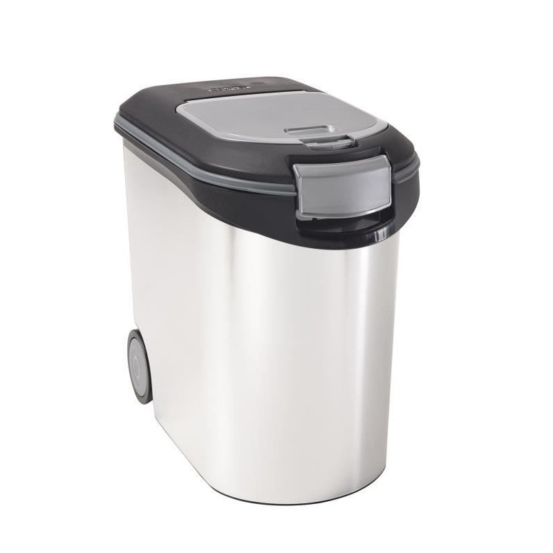 CURVER Croquettes container 12kg - Metal look - White