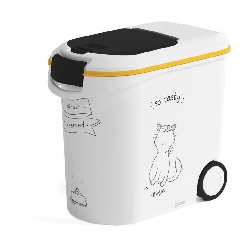 CURVER Food container Diner is served - 12 kg - 35 L - White and black