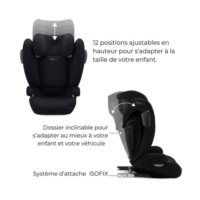 CBX by CYBEX SOLUTION B3 I-FIX car seat 3 to 12 years - Group 2/3 - 10