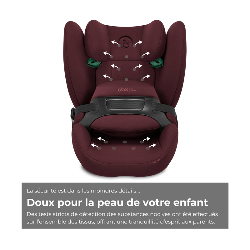 CBX BY CYBEX - Car seat Gr. 1/2/3 Pallas B i-Size Rumba Red-Dark Red -