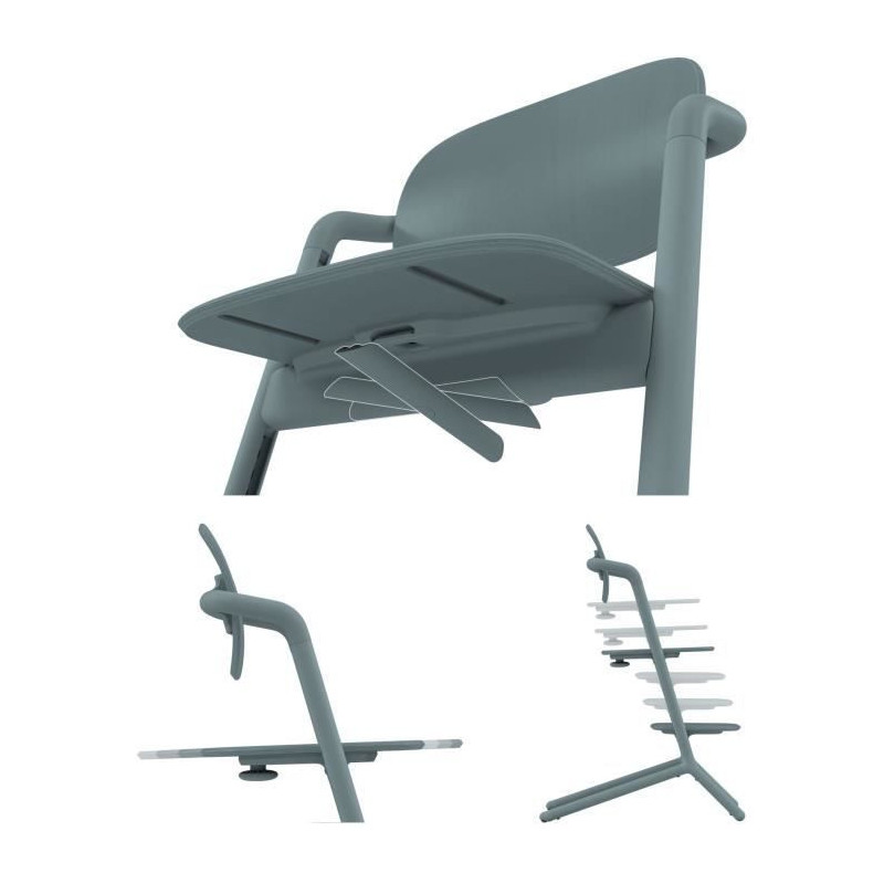 CYBEX LEMO 2 evolving high chair - Blue - Adjustable in height and dep