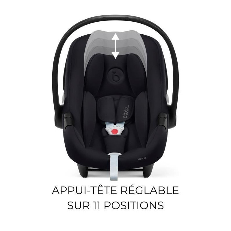 Aton B2 i-Size car seat + Base One - 0-24 months - Volcano Black CYBEX