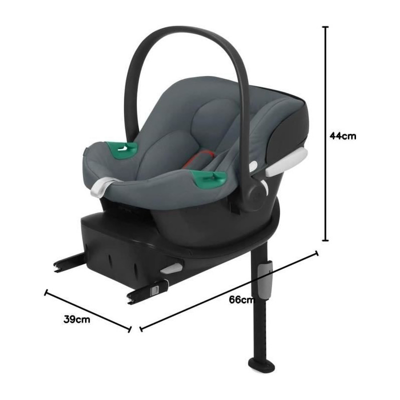 Auto seat ATON B2 I -SIZE - BASE ONE INCLUSE - GROUP 0+ - Steel gray