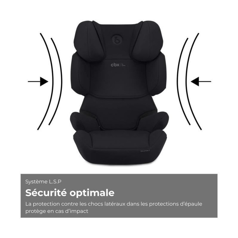 CYBEX Solution X i-Fix car seat - From 3 to 12 years - Pure Black