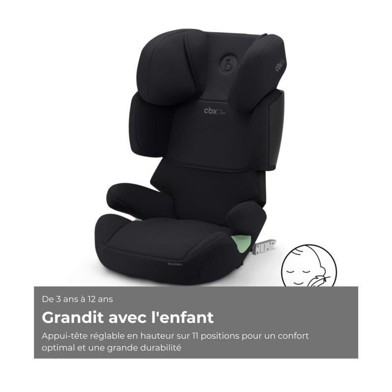CYBEX Solution X i-Fix car seat - From 3 to 12 years - Pure Black