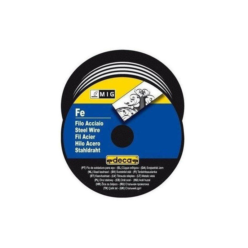 DECA Coil Steel Wire for MIG / MAG Welding Wire Ø 0.8 mm 0.7 kg