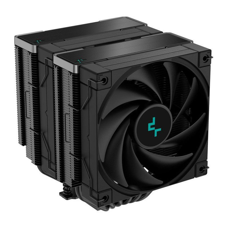 DEEPCOOL AK620 Zero Dark CPU cooler (Black) - 2x120mm - Intel LGA 1700