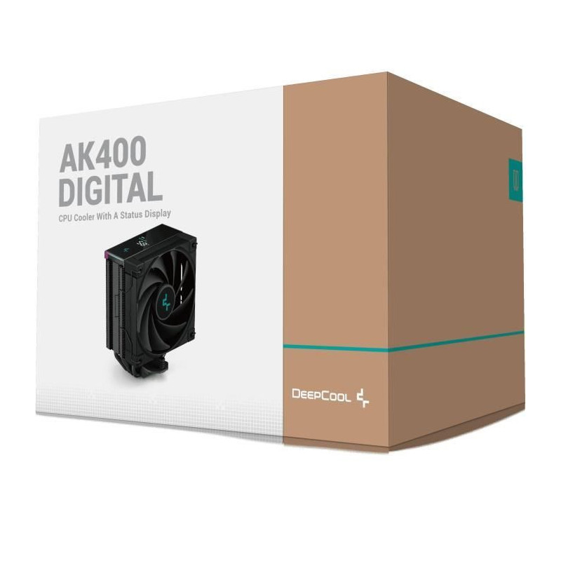 CPU Cooler - DEEPCOOL - AK400 Digital - 1x120mm - Digital Display - A-