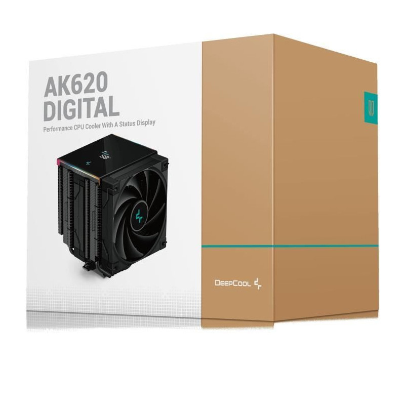 Deepcool - AK620 Digital (Black) - CPU Cooler - 2x120mm