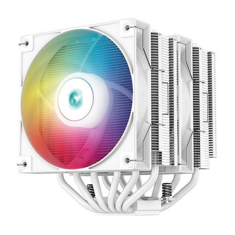 DEEPCOOL Gammaxx AG620 ARGB (White) - A-RGB CPU Cooler - 2x120mm