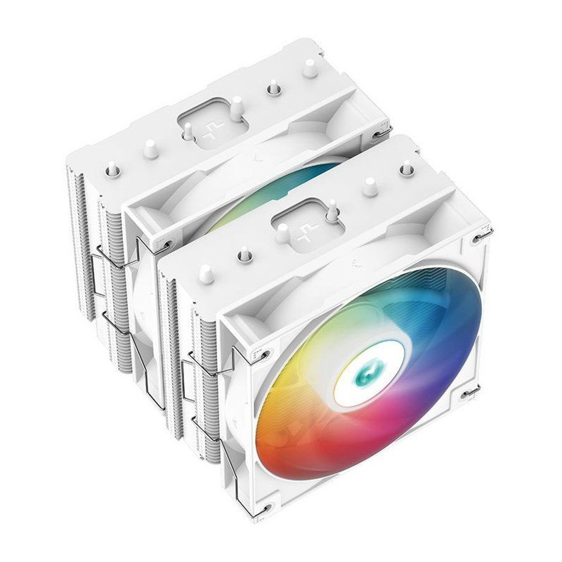 DEEPCOOL Gammaxx AG620 ARGB (White) - A-RGB CPU Cooler - 2x120mm
