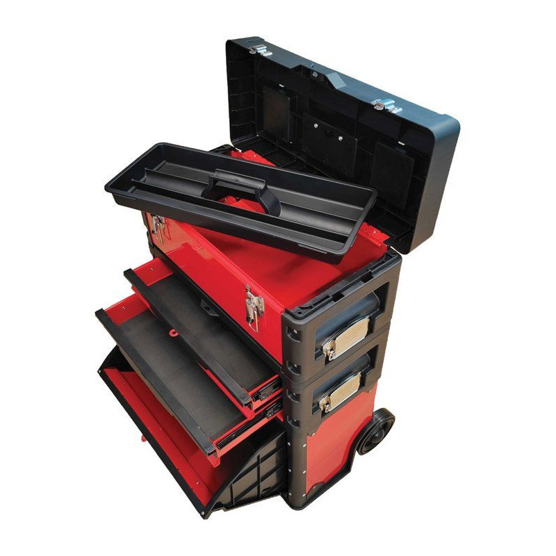 DEFPRO tool trolley 3 stackable modules