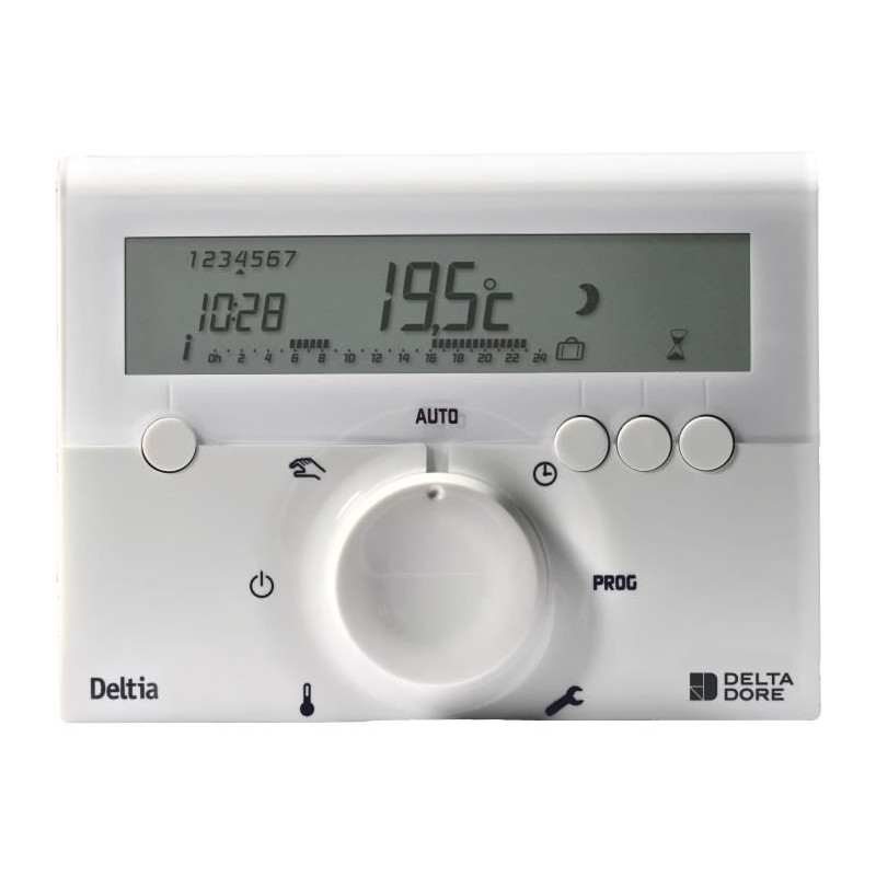 DELTA DORE Room thermostat Deltia 8.00 programmable electronic wired