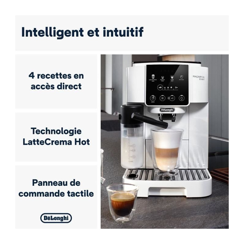 DELONGHI ECAM220.61.W grinder espresso machine - stainless steel