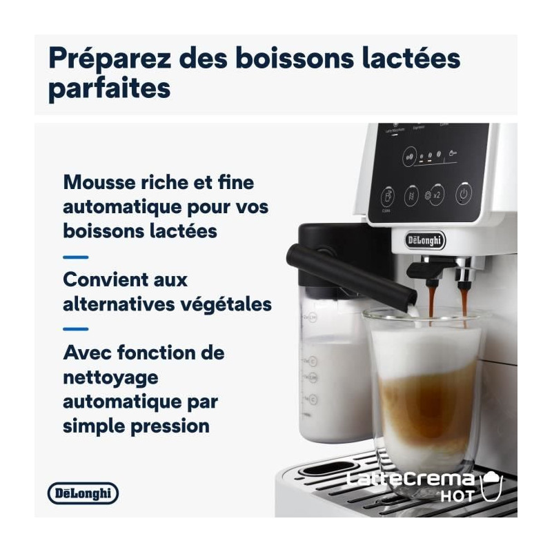 DELONGHI ECAM220.61.W grinder espresso machine - stainless steel
