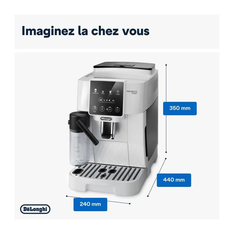 DELONGHI ECAM220.61.W grinder espresso machine - stainless steel