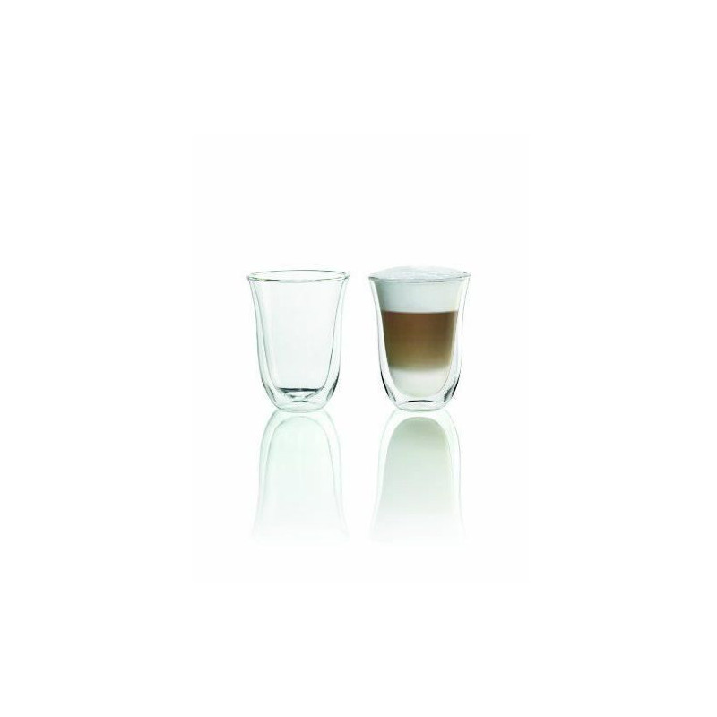 DELONGHI Lot de 2 tassels Latte Macchiato - 22 cl
