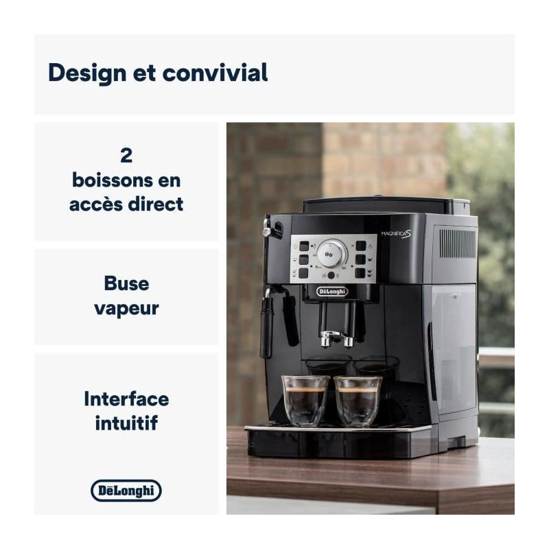 Automatic espresso machine with grinder - Delonghi Magnifica s ecam22.