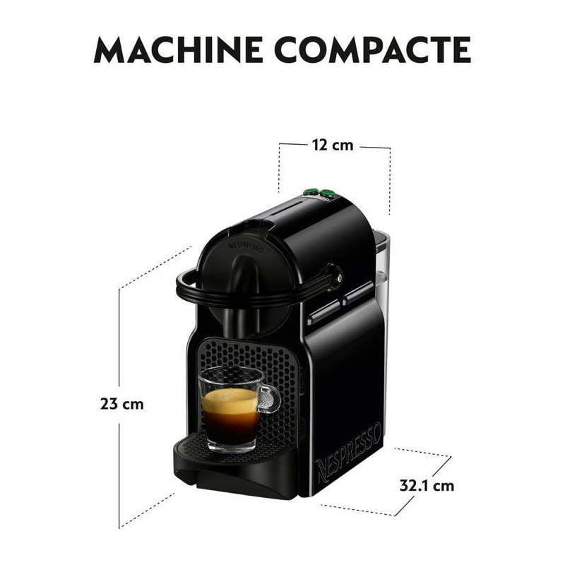 Coffee machine - DELONGHI NESPRESSO Inissia EN 80B - Black