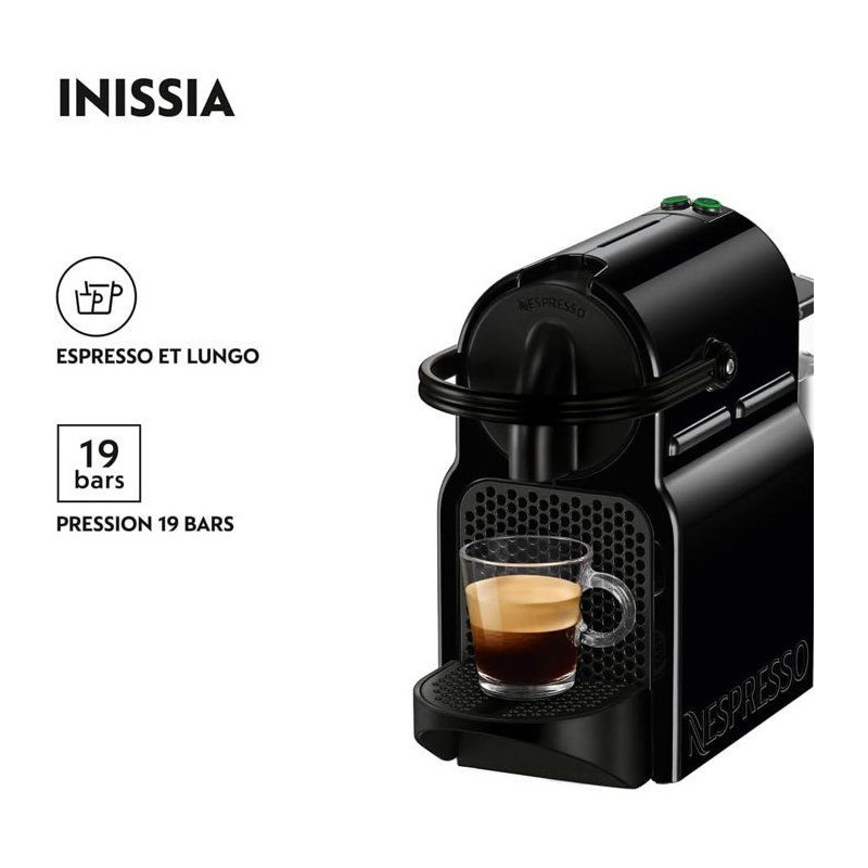 Coffee machine - DELONGHI NESPRESSO Inissia EN 80B - Black