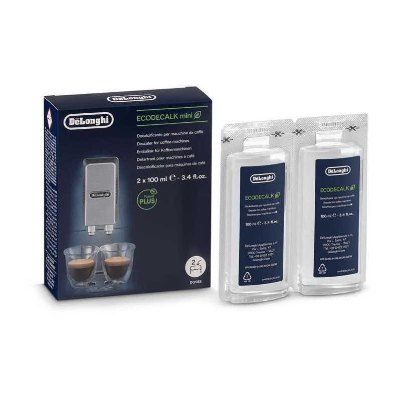 DELONGHI 5513296011 ECODECALK MINI - coffee maker descaler - 2 x 100 m