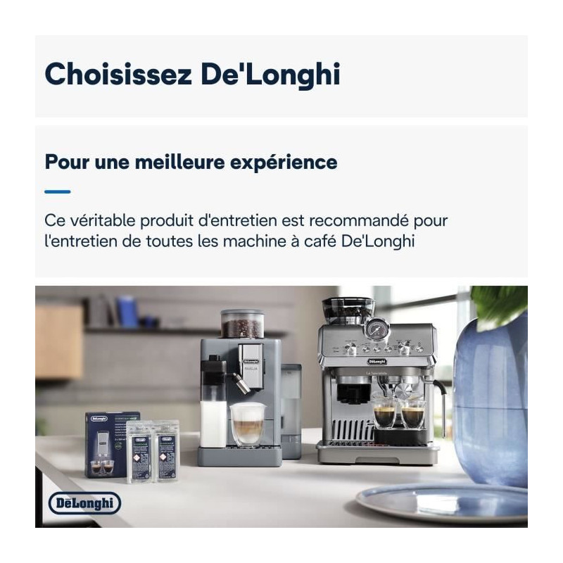DELONGHI 5513296011 ECODECALK MINI - coffee maker descaler - 2 x 100 m