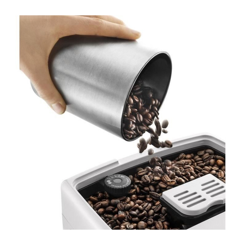 Delonghi Dinamica Ecam 350.35 W - White Steam Cappuccino - 15 bar