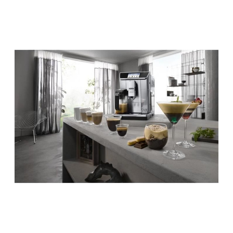 Coffee machine Expresso grinder - Delonghi ecam650.85.ms - gray - Conn