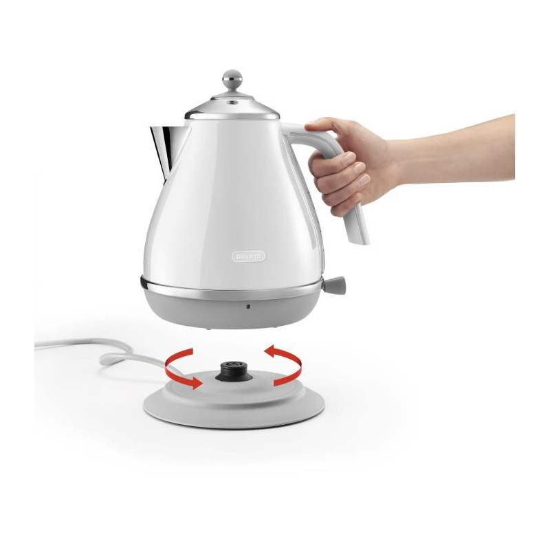 DELONGHI ICONA CAPITALS kettle - 1.7L - Stainless steel - Removable an