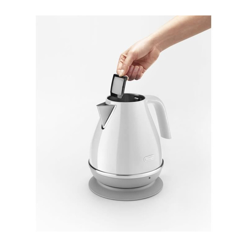 DELONGHI ICONA CAPITALS kettle - 1.7L - Stainless steel - Removable an