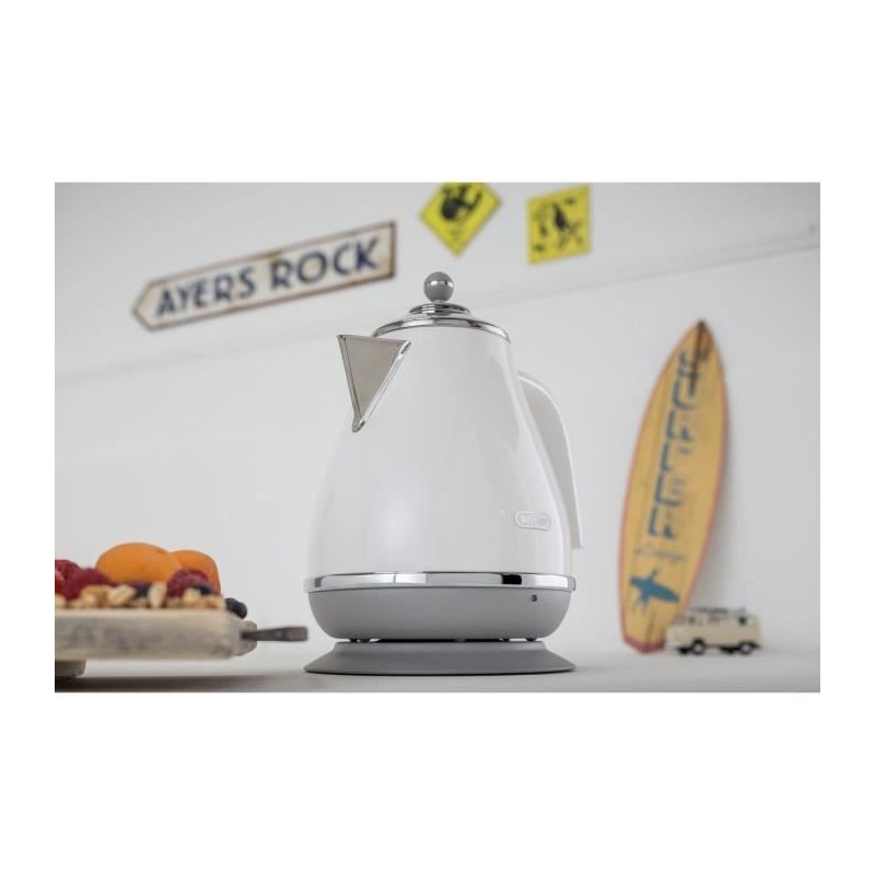 DELONGHI ICONA CAPITALS kettle - 1.7L - Stainless steel - Removable an