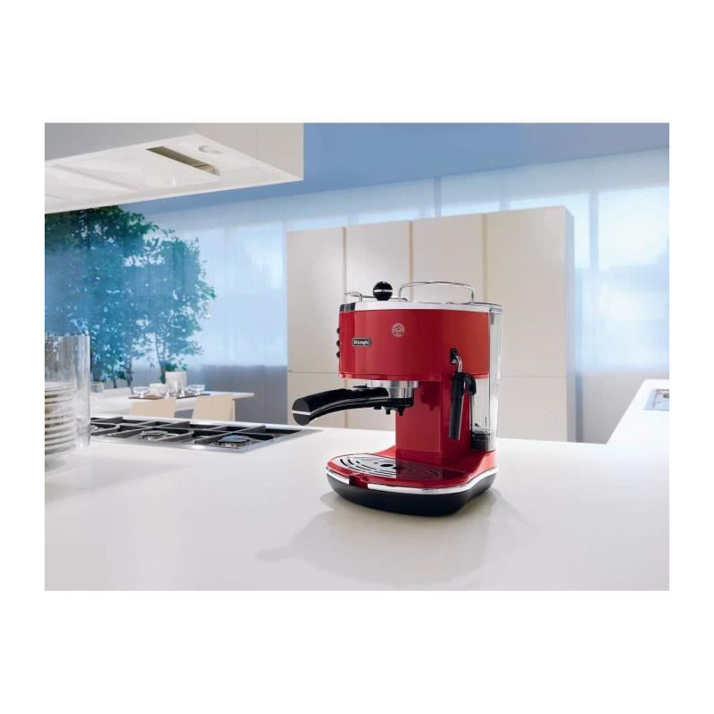DELONGHI ECO 311.R Icona Classic Espresso Machine - Red