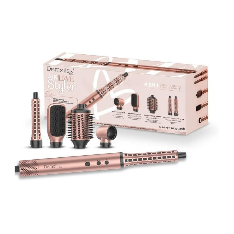 Blow-drying brush - DEMELISS - Air Flow Styler - Love Edition - BLDC m