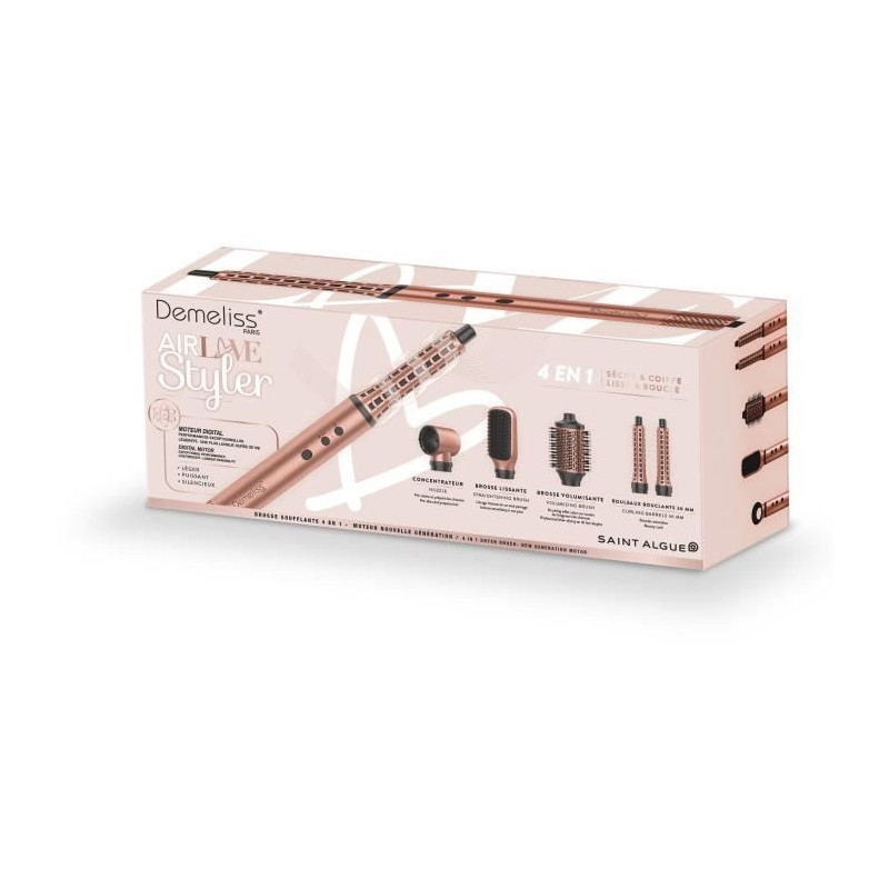 Blow-drying brush - DEMELISS - Air Flow Styler - Love Edition - BLDC m