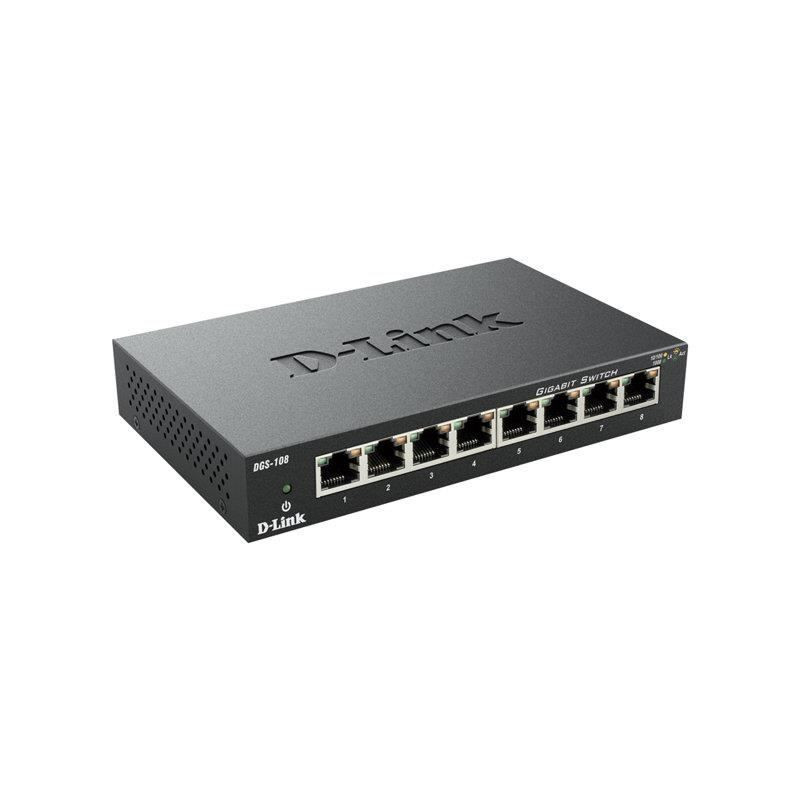 D-Link Switch 8 ports gigabit DGS108