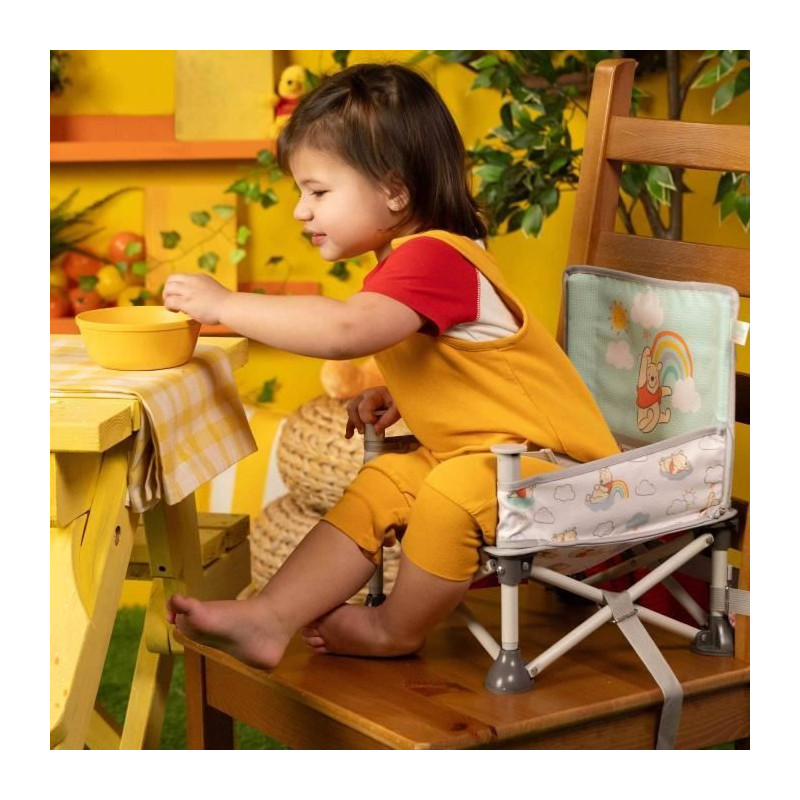 DISNEY BABY Winnie the Pooh Booster Chair, Pop 'n Sit Booster, Indoor,